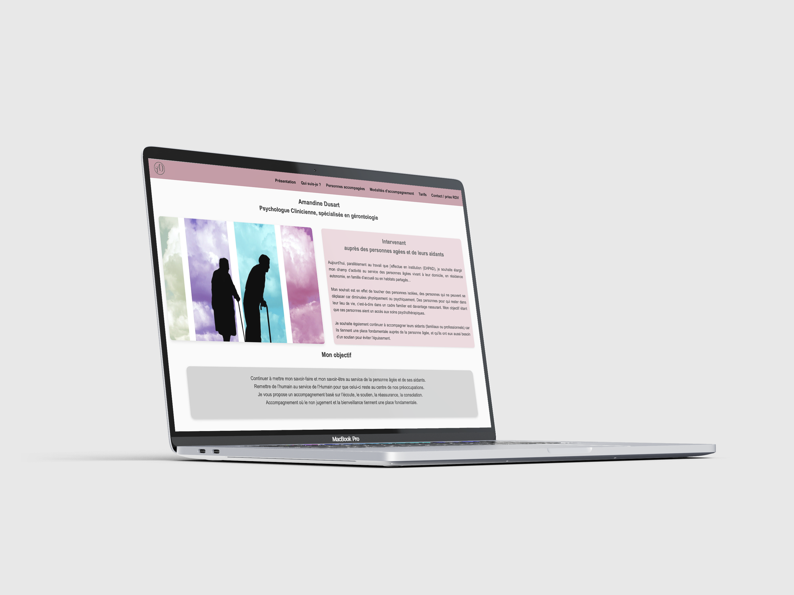 Maquette web Amandine Dusart